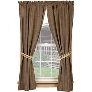 New Primitive Pineapple Curtain with Tiebacks
